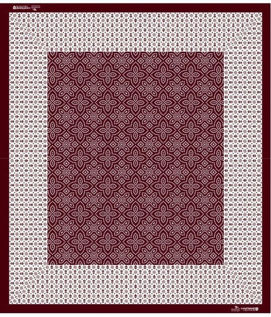 unique choice - Maroon Cotton Double Bedsheet with 2 Pillow Covers - Maroon