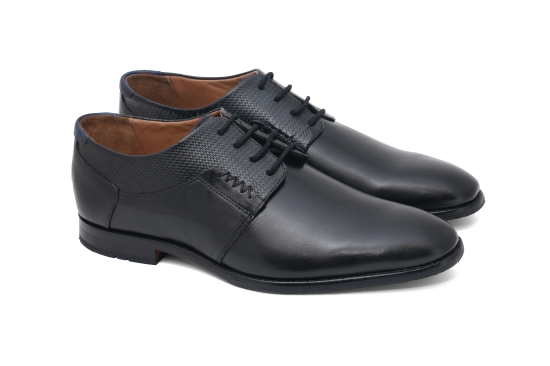 Ruosh Mens Black Colombo Formal Lace Ups