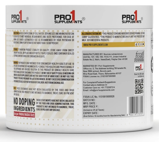 Pro1 Supplements Pre workout Super Pump 170gm Watermelon