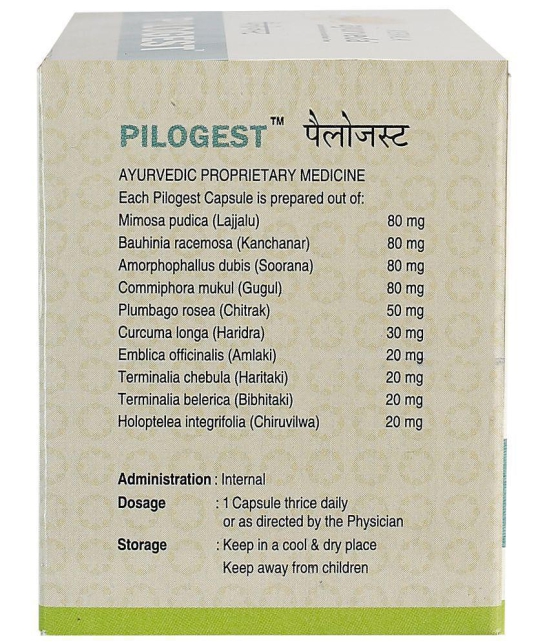 KERALA ayurveda Pilogest, 100 Capsule