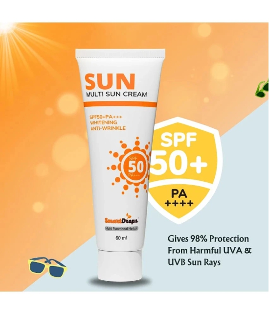 Smartdrops SPF 50 Sunscreen Cream For All Skin Type ( Pack of 1 )