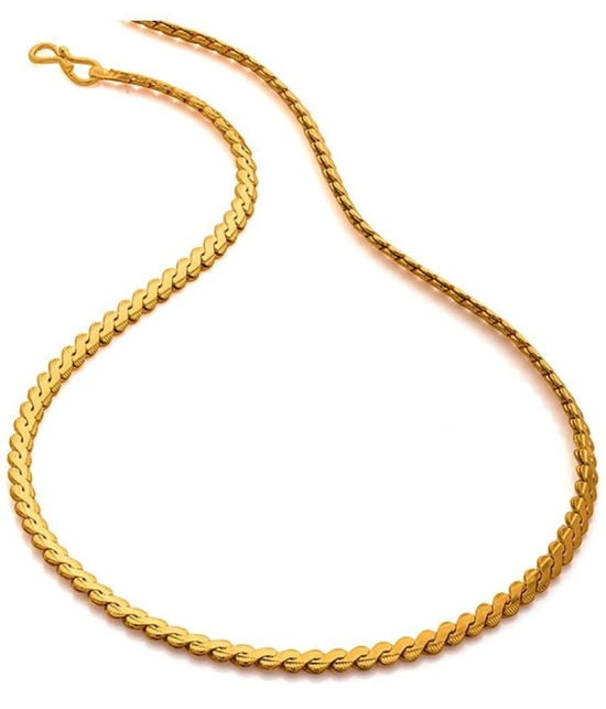 FASHION FRILL - Gold Plated Chain ( Pack of 1 ) - Golden