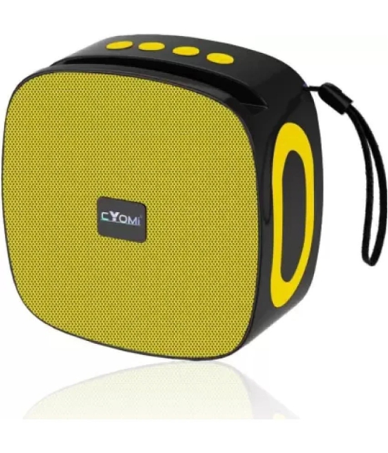 CYOMI CY_MAX614 5 W Bluetooth Speaker Bluetooth v5.0 with SD card Slot Playback Time 10 hrs Yellow - Yellow