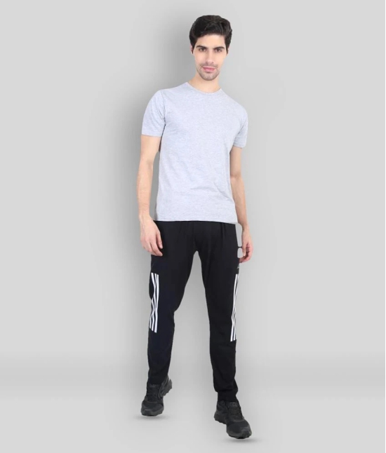 Zeffit - Black Cotton Blend Mens Sports Trackpants ( Pack of 1 ) - XL