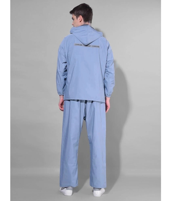 Dollar Blue Polyester Mens Rain Suit ( Pack of 1 ) - L