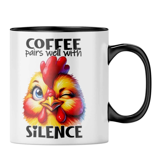 Coffee Pairs Well With Silence Coffee Mug-Magic