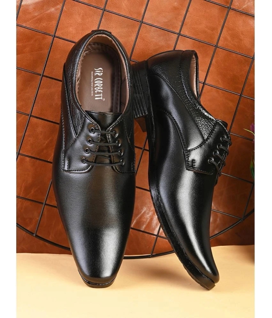 Sir Corbett Black Mens Derby Formal Shoes - None