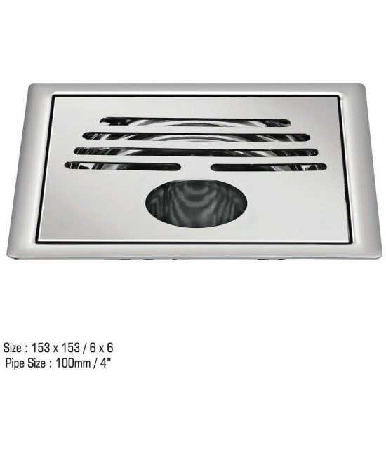 Sanjay Chilly Square Classic Gypsy Golden Series Floor Drain Top Plate and Rim Only 6 Inch