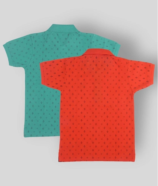 NEUVIN - Multicolor Cotton Boys Polo T-Shirt ( Pack of 2 ) - None