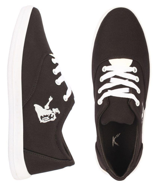 Kzaara Lifestyle Black Casual Shoes - 6