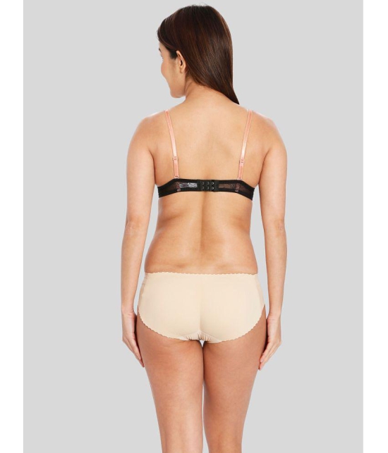 ILRASO - Beige Spandex Women's Padded Brief ( Pack of 1 ) - None