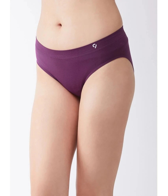 C9 Airwear Purple Nylon Solid Womens Bikini ( Pack of 3 ) - None