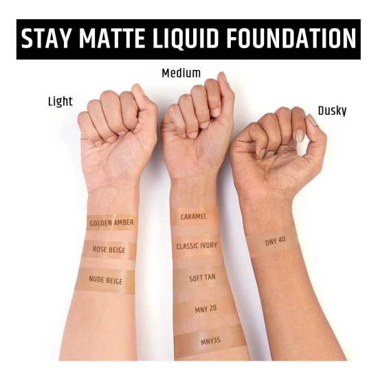 Stay Matte Liquid Foundation-Golden Amber