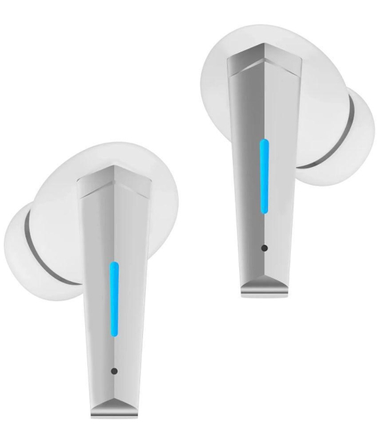 COREGENIX U-Tank Bluetooth True Wireless (TWS) In Ear 25 Hours Playback Low Latency IPX5(Splash & Sweat Proof) White