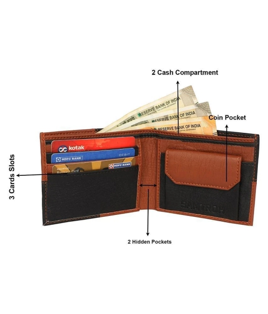 samtroh PU Brown Casual Regular Wallet