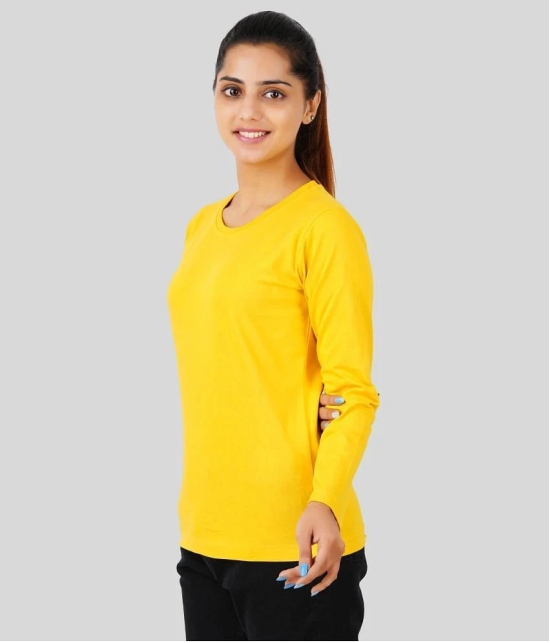 ferocious - Yellow Cotton Regular Fit Womens T-Shirt ( Pack of 1 ) - None