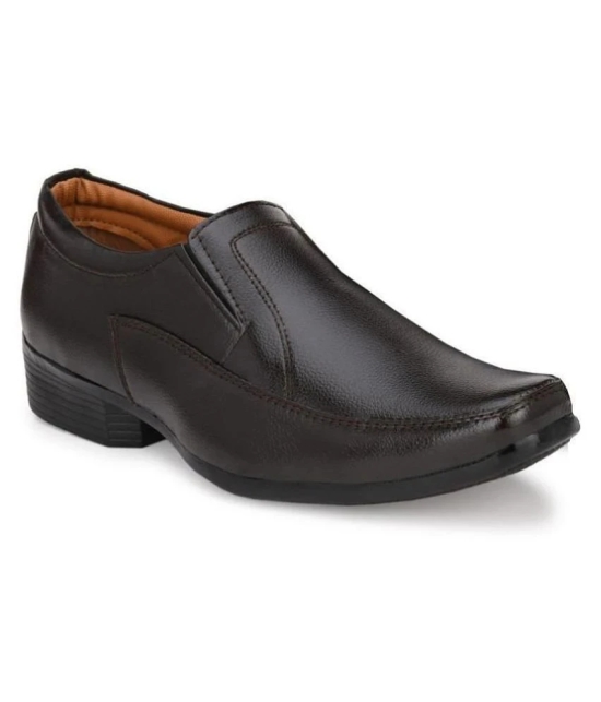 Leeport - Black Mens Slip On Formal Shoes - None