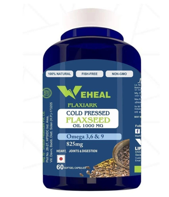 WEHEAL FLAXIARK COLD PRESSED FLAXSEED OIL 1000MG Capsule 1000 mg