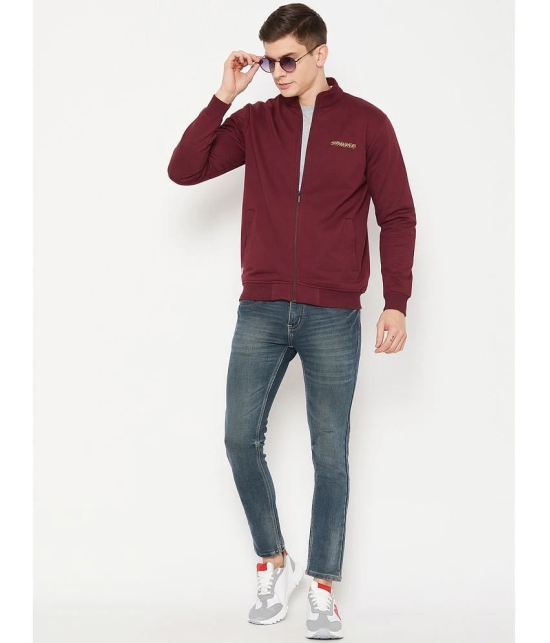 UNIBERRY Cotton Blend High Neck Mens Sweatshirt - Maroon ( Pack of 1 ) - None