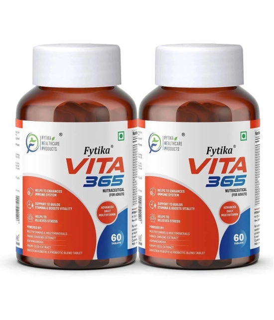 Fytika Vita 365, 3 in 1 Multivitamin- 2x60 Tabs (Pack of 2)