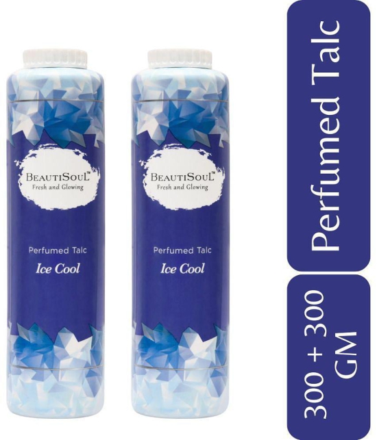 Beautisoul Body Talcum Powder Ice Cool Talc 600 gm Pack of 2