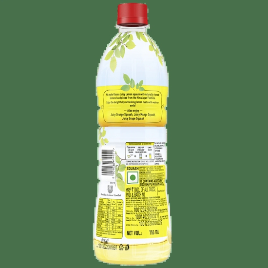 Kissan Juicy Lemon Squash, 750 Ml Bottle