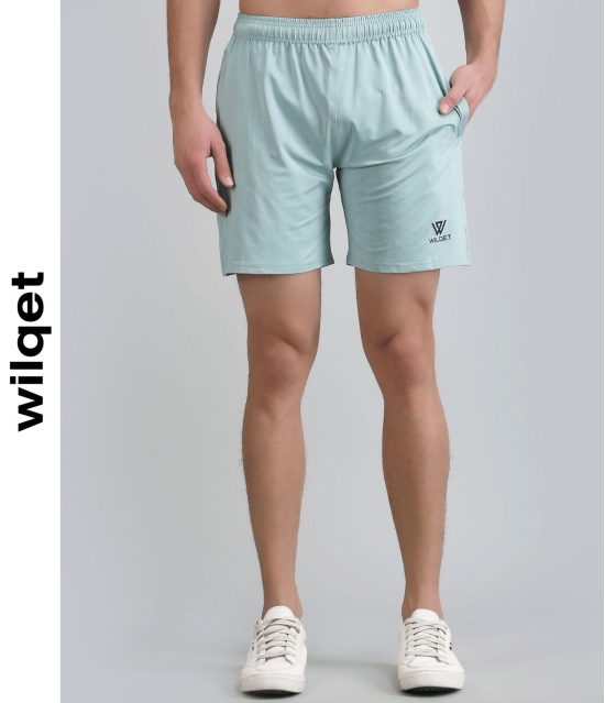 Mens Activewear Running Shorts-Sky Blue / XXL