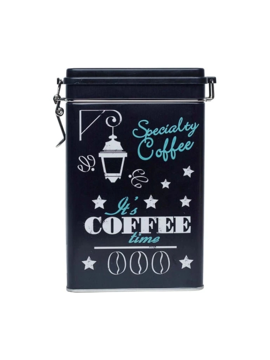 Metal Coffee Jar - Black, 1700Ml