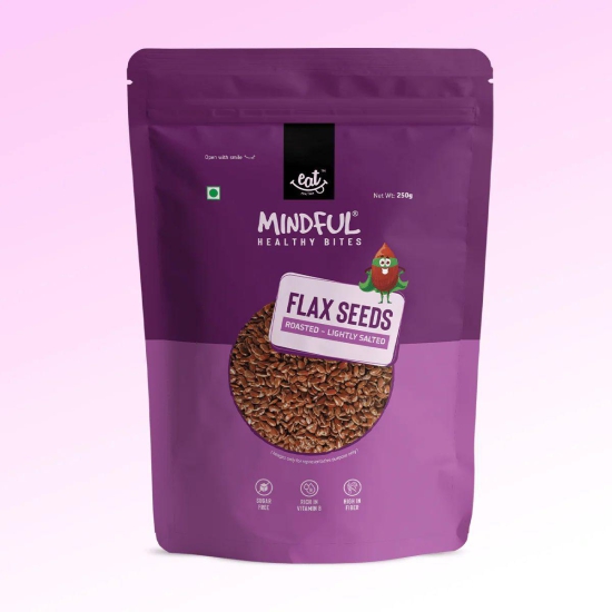 Roasted & Lightly Salted Flax Seeds, 250g