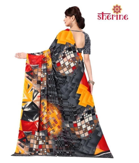 ANAND SAREES Grey Georgette Saree