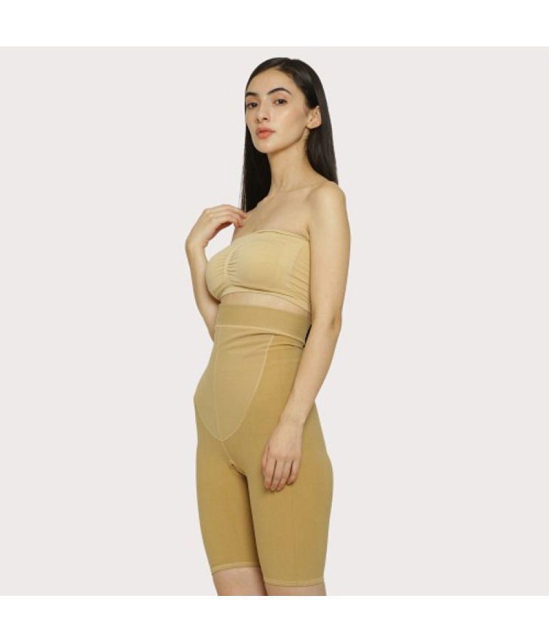 SELETA - Beige Shapewear Cotton Women's Tummy Tucker ( Pack of 1 ) - None