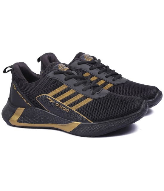 ASIAN BATTLE Black Mens Sports Running Shoes - None