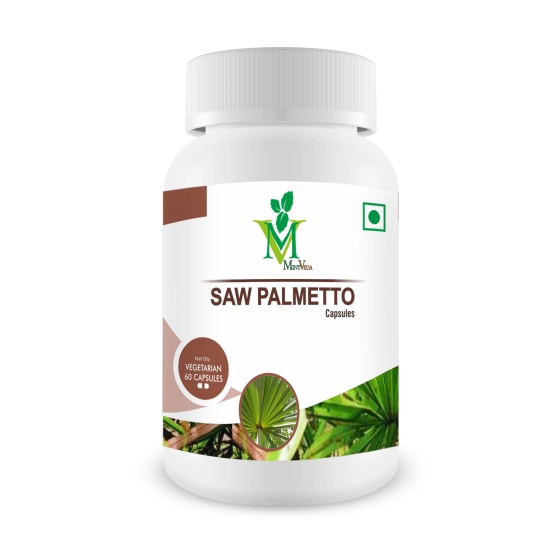 Mint Veda Saw Palmetto Extract 800mg - Natural Hair Growth for Men & Women, 60 Veg Capsules Pack of 1