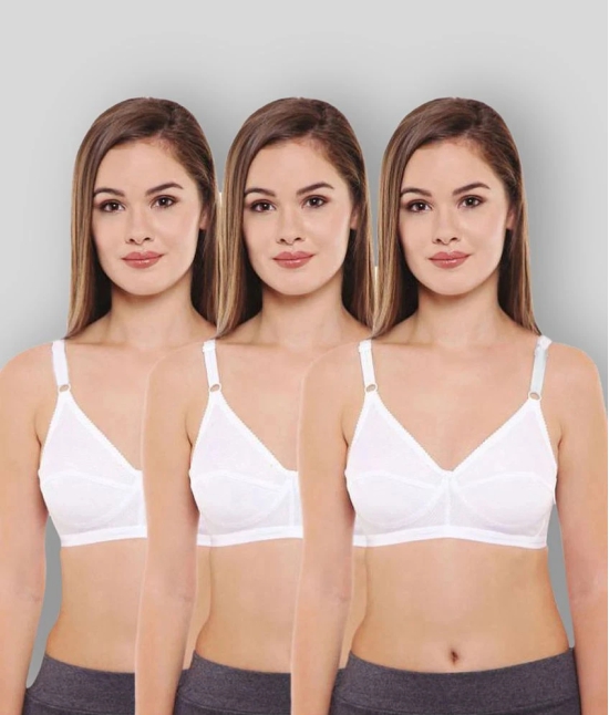 Bodycare Cotton T-Shirt Bra - White - 38D