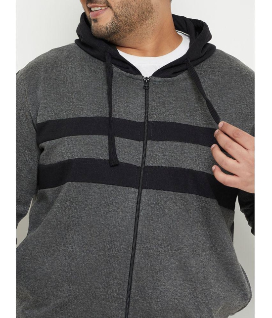 AUSTIVO Fleece Hooded Mens Sweatshirt - Grey ( Pack of 1 ) - None