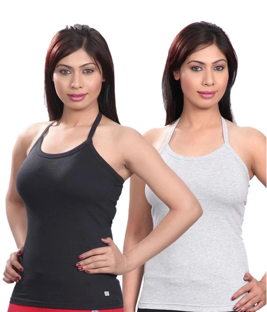 Selfcare Multi Color  Camisoles Pack of 2 - M