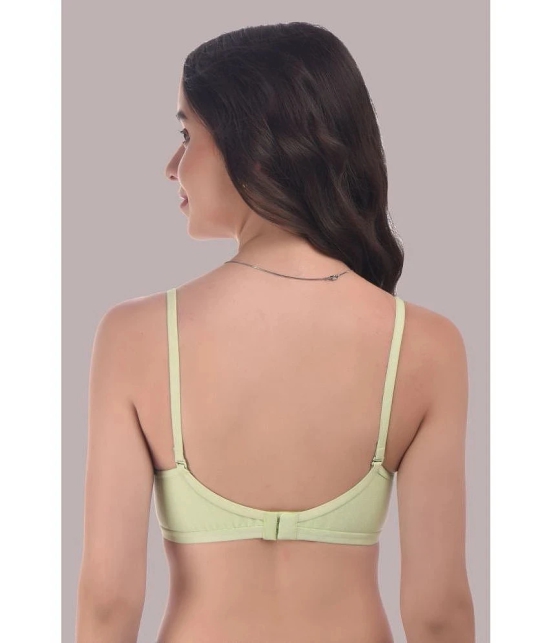 Elina - Green Cotton Heavily Padded Womens Plunge Bra ( Pack of 1 ) - None