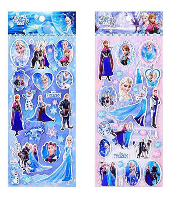 iDream Frozen Cartoon Stickers for Kids, Craft Decals, Label, Stationery, Album Stickers (Set of 4)