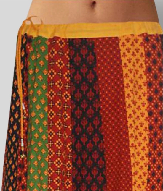 Sttoffa - Multicolor Cotton Womens A-Line Skirt ( Pack of 1 ) - 44