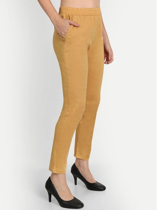 Women Comfort Slim Fit Cigarette Trousers