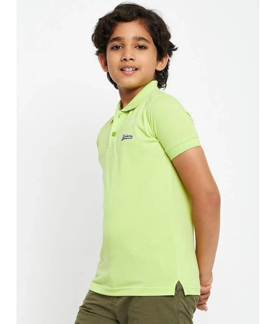 UNIBERRY - Green Cotton Blend Boys Polo T-Shirt ( Pack of 1 ) - None