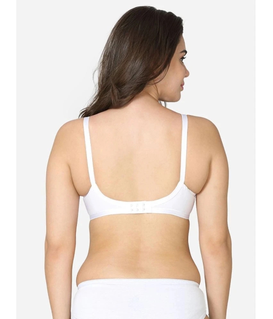 VStar - White Cotton Non Padded Womens Everyday Bra ( Pack of 1 ) - None