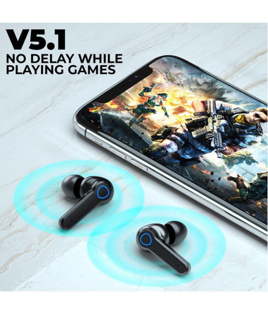 Life Like TWS With Base Sound In Ear Bluetooth Earphone 4 Hours Playback Bluetooth IPX4(Splash Proof) Auto pairing -Bluetooth Black