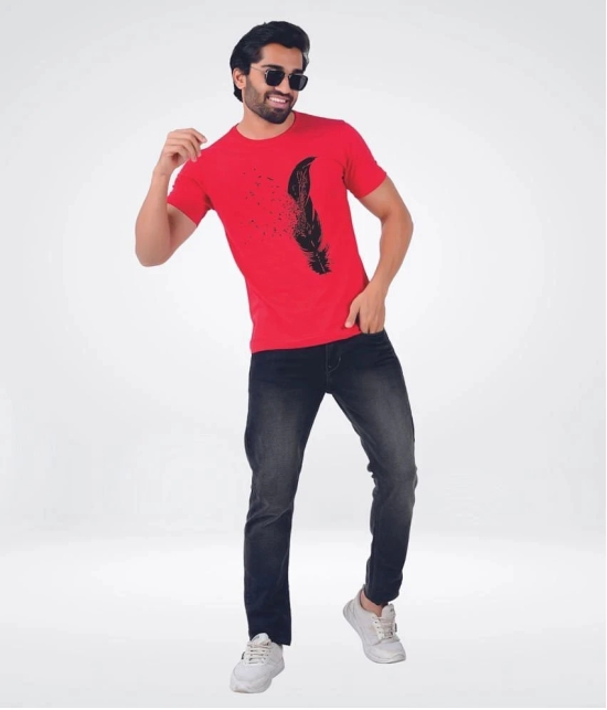 ferocious - Red Cotton Regular Fit Mens T-Shirt ( Pack of 1 ) - None