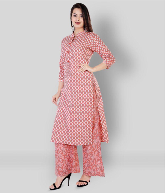 JC4U - Red Straight Rayon Womens Stitched Salwar Suit ( Pack of 1 ) - XXL