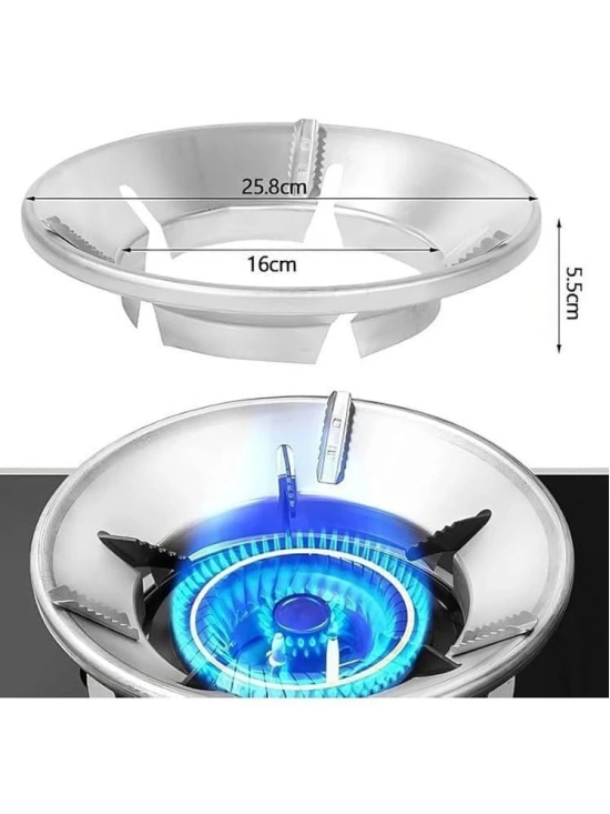 VOLTEX  Gas Saver Burner Stand Gas Chula Burner Gas Saver Stand Jali Ring Fire & Windproof Energy Saving, Gas Chula Support Stand 4 Legs Supported For Indian Gas