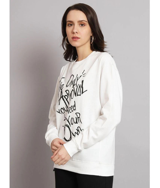 Buy Obaan Cotton Womens Non Hooded Sweatshirt White None Online in India Khojle by Jagran