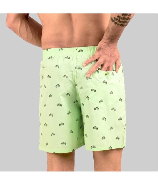 Supersquad Pack of 1 Cotton Mens Boxer- ( Light Green ) - None