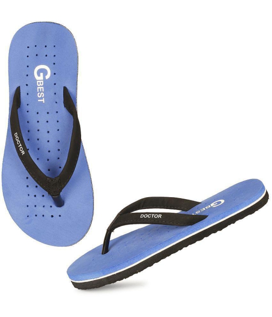 GBest - Blue Women''s Thong Flip Flop - None