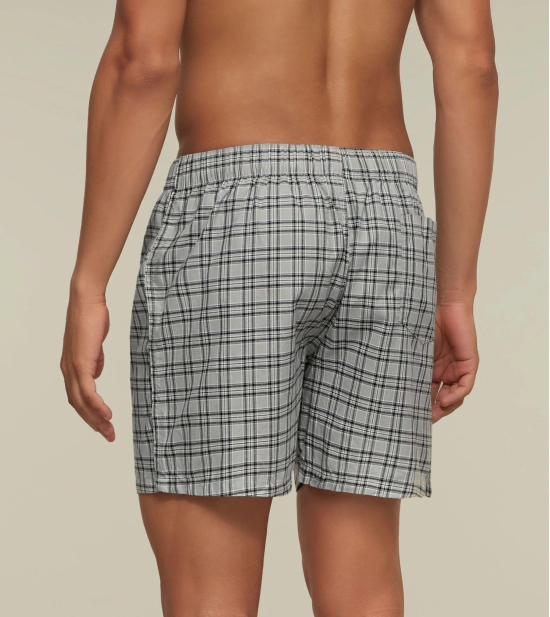 Checkmate Combed Cotton Boxers Steely L